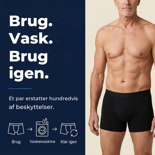 TørreBukser – Ultra-absorberende inkontinensboxershorts
